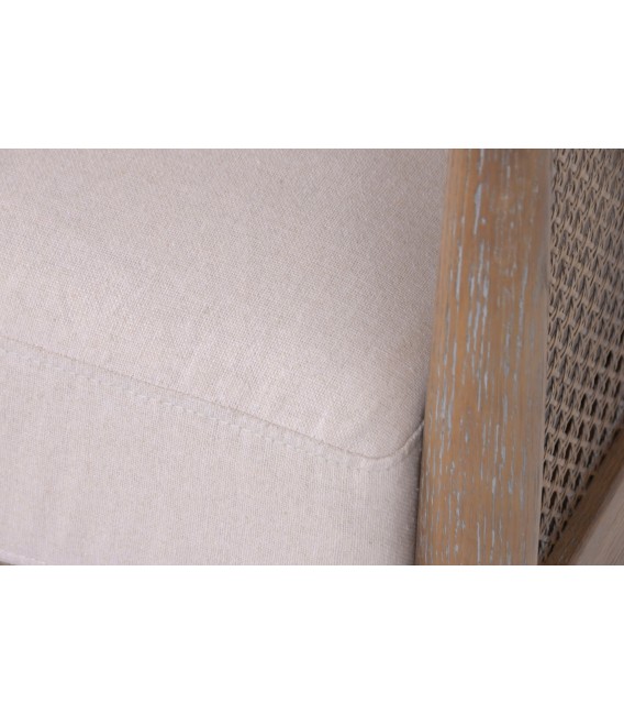 Butaca de madera maciza de fresno con acabado natural patinado blanco 6