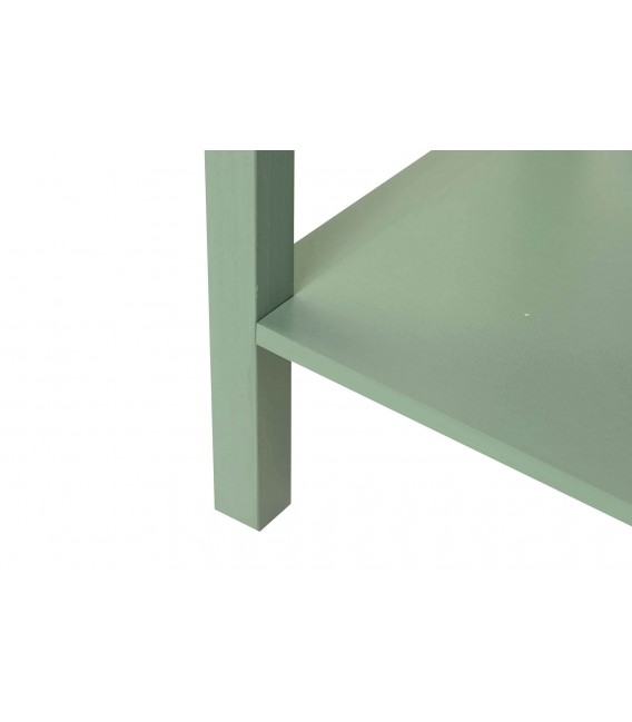 Consola de madera de pino con acabado verde contemporáneo 7