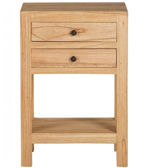 Mesita de noche de madera maciza de mindi 2