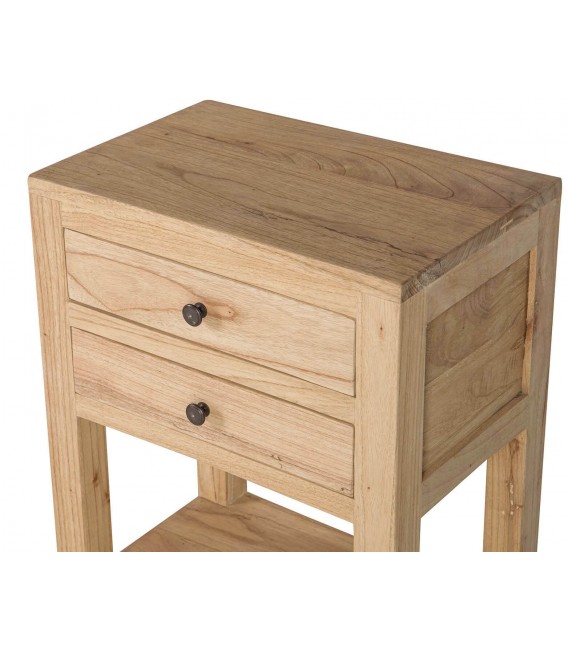 Mesita de noche de madera maciza de mindi 5