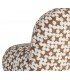 Butaca chenilla estampado geométrico marrón y blanco estilo chic 4