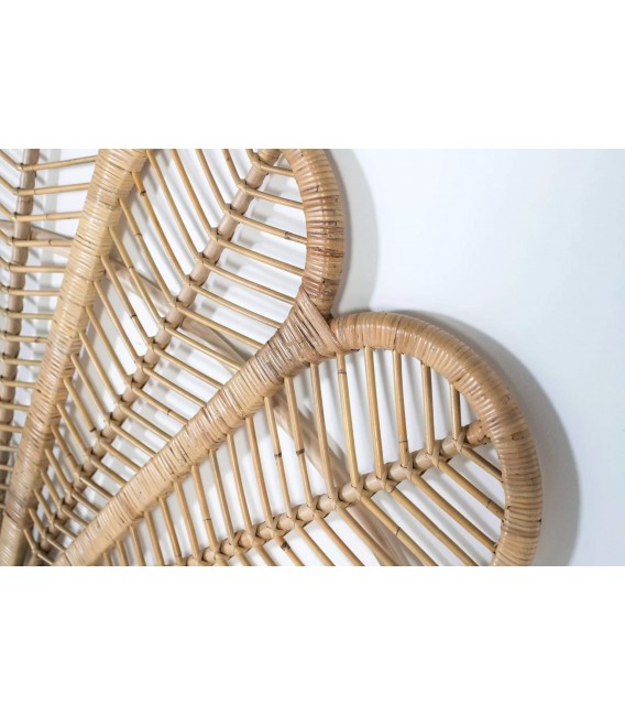 Cabecero de ratán natural para cama matrimonio estilo natural 3