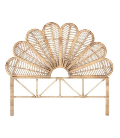 Cabecero de ratán natural para cama matrimonio estilo natural