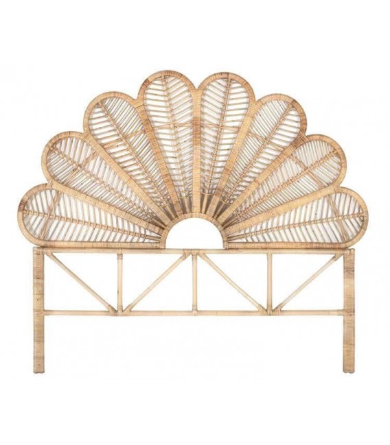Cabecero de ratán natural para cama matrimonio estilo natural
