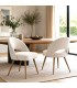 SET 2 SILLAs COMEDOR 58 X 52 X 81 SOLTRA TAPIZADA BLANCO