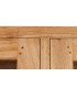 Vitrina de madera maciza de mindi 6 cajones y puertas de cristal boho 7