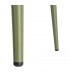 Set 2 sillones exterior apilables verdes de metal y cuerda 6