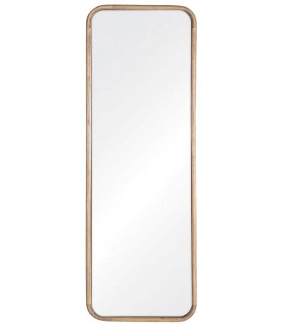 Espejo vestidor de madera natural estilo boho rectangular