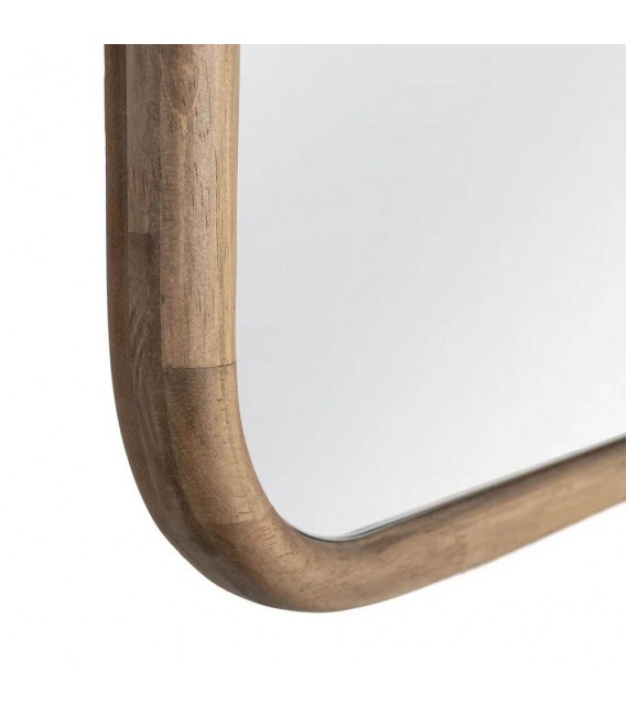 Espejo vestidor de madera natural estilo boho rectangular 3