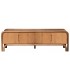 Mueble de TV de madera maciza de mango con 4 puertas acabado natural