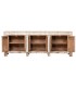 Aparador grande de madera boho con puertas decoradas a mano 2