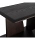 Estantería baja larga de madera maciza en acabado negro elegante 2