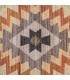 Alfombra étnica multicolor de poliéster en tonos suaves elegante. 3