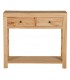 Consola de entrada de madera de mindi con 2 cajones boho. 2