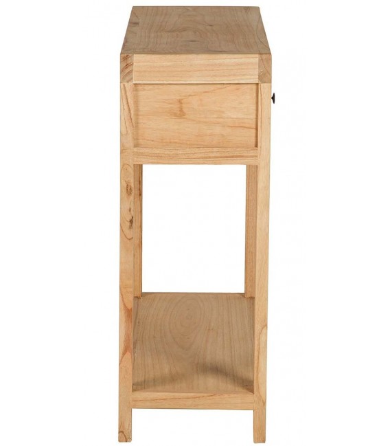 Consola de entrada de madera de mindi con 2 cajones boho. 4