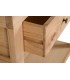 Consola de entrada de madera de mindi con 2 cajones boho. 6