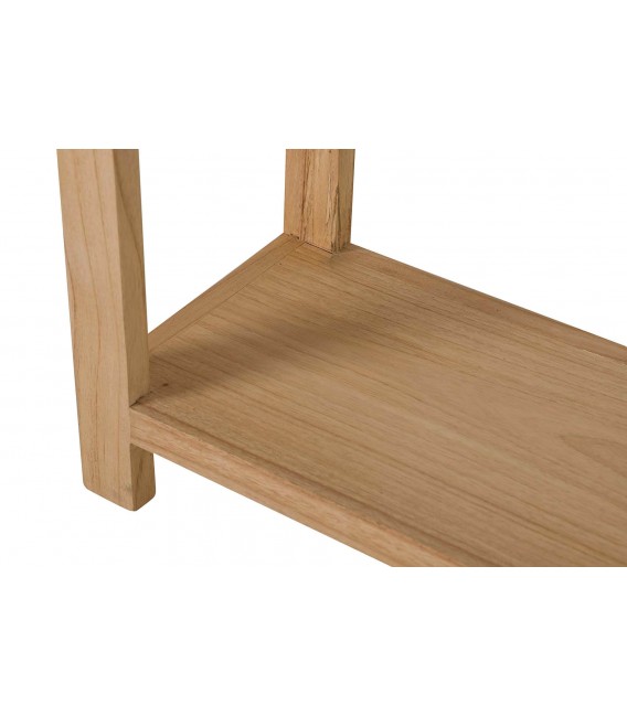 Consola de entrada de madera de mindi con 2 cajones boho. 7