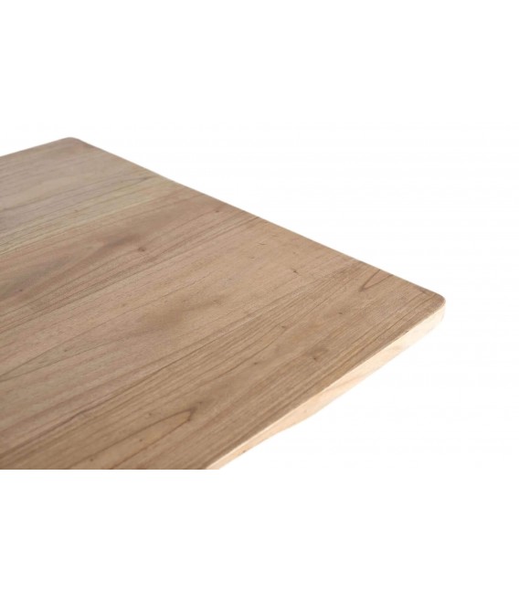 Mesa de comedor de madera maciza de mindi estilo boho natural 3