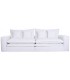 SOFA 4 PLAZAS XXL 296 X 90 X 100 NUBES TAPIZADO BLANCO