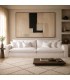 SOFA 4 PLAZAS XXL 296 X 90 X 100 NUBES TAPIZADO BLANCO