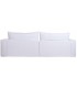 SOFA 4 PLAZAS XXL 296 X 90 X 100 NUBES TAPIZADO BLANCO