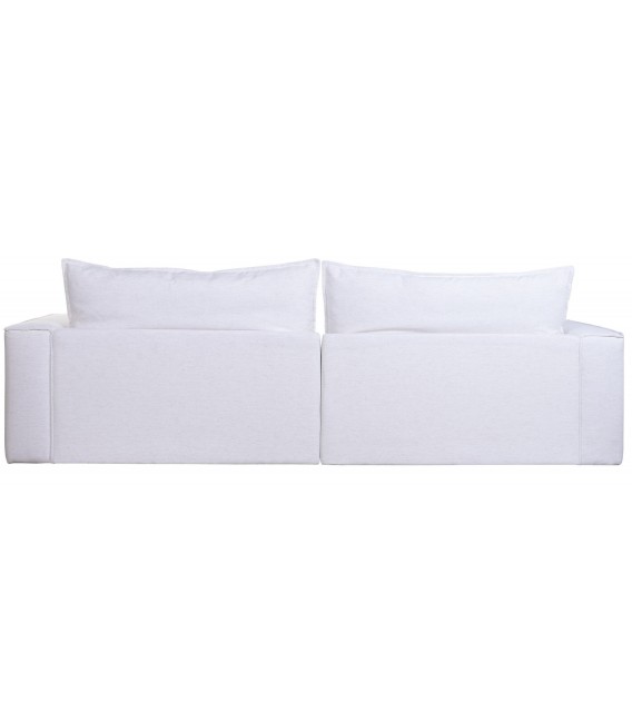 SOFA 4 PLAZAS XXL 296 X 90 X 100 NUBES TAPIZADO BLANCO