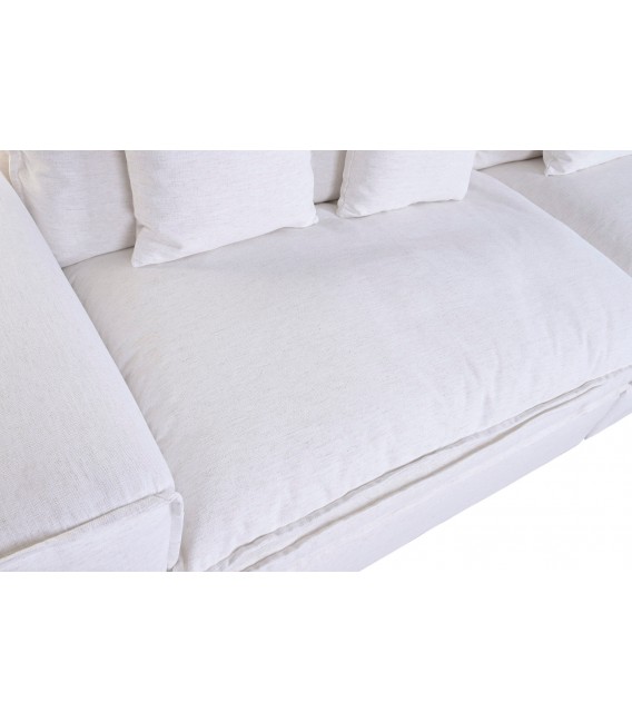 SOFA 4 PLAZAS XXL 296 X 90 X 100 NUBES TAPIZADO BLANCO