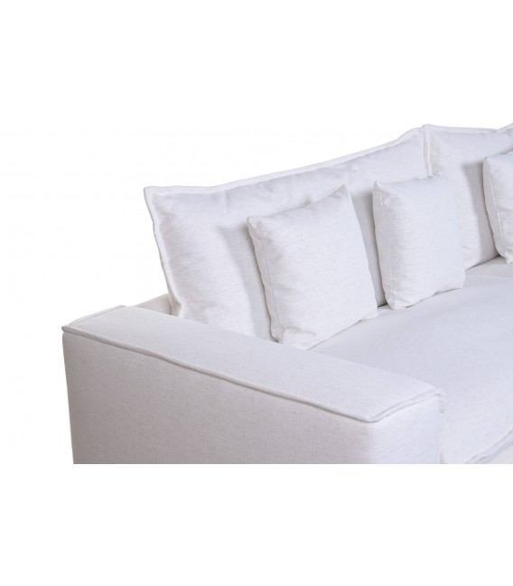 SOFA 4 PLAZAS XXL 296 X 90 X 100 NUBES TAPIZADO BLANCO