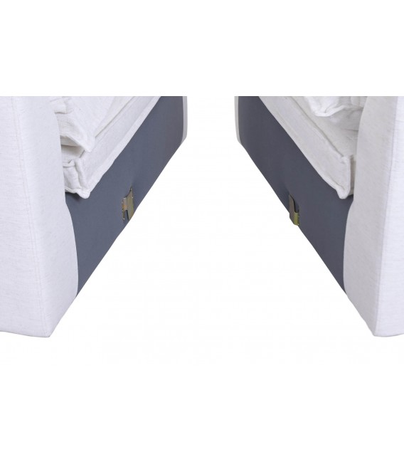 SOFA 4 PLAZAS XXL 296 X 90 X 100 NUBES TAPIZADO BLANCO