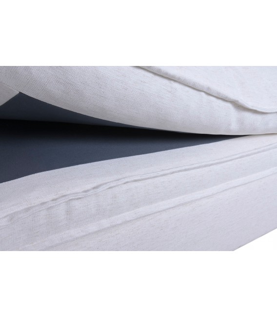 SOFA 4 PLAZAS XXL 296 X 90 X 100 NUBES TAPIZADO BLANCO