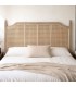 Cabecero para cama de matrimonio 150 madera maciza y ratán natural. Mdmhogar