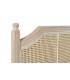 Cabecero para cama de matrimonio 150 madera maciza y ratán natural. 2