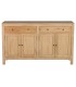 Aparador pequeño madera de mindi natural para salón de estilo boho. 1