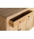 Aparador pequeño madera de mindi natural para salón de estilo boho. 5