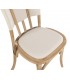 Set de 2 sillas para comedor en madera maciza y lino crudo.5