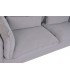 Sofá de 3 plazas desenfundable tapizado en lino color gris. 4