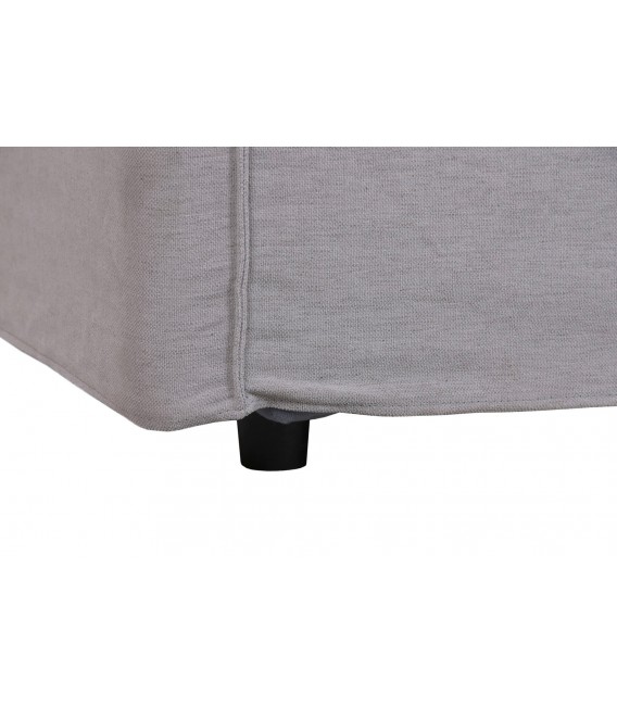 Sofá de 3 plazas desenfundable tapizado en lino color gris. 7