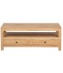 Mesa de centro rectangular madera maciza de mindi natural 2 cajones 1