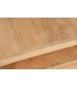 Mesa de centro rectangular madera maciza de mindi natural 2 cajones 6