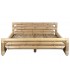 Cama XL de bambú natural para colchón de 180 x 200 de estilo oriental. 1