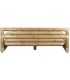 Cama XL de bambú natural para colchón de 180 x 200 de estilo oriental. 2