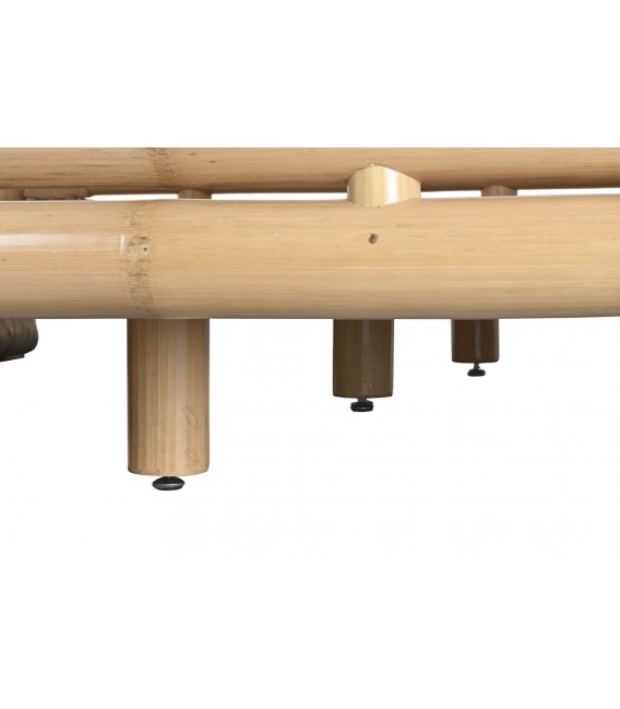 Cama XL de bambú natural para colchón de 180 x 200 de estilo oriental. 6