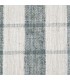 Alfombra rectangular grande tejida a mano blanco y gris con flecos. 4