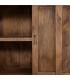 Vitrina XXL de madera nogal con 3 puertas de cristal y 3 de madera. 7