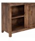 Vitrina XXL de madera nogal con 3 puertas de cristal y 3 de madera. 8