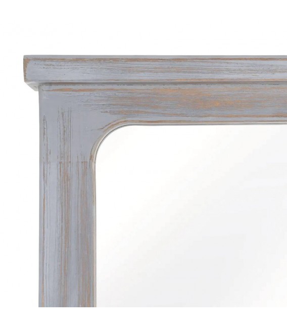 Espejo vestidor clásico de madera de paulonia en gris rozado.2