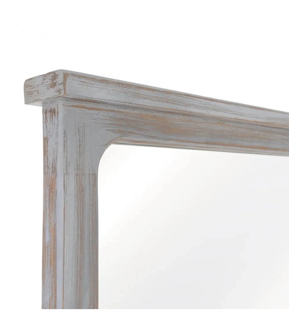 Espejo vestidor clásico de madera de paulonia en gris rozado.3
