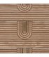 Sinfonier de 5 cajones en madera natural tallada tiradores dorados. 4