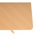Mesa comedor rectangular roble natural con tapa plumeada decorativa. 3