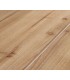 Mesa rectangular con tapa natural y patas efecto roca negra. 4